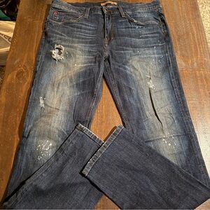 Joe’s Jeans Distressed Medium Wash Blue Jeans 33x32